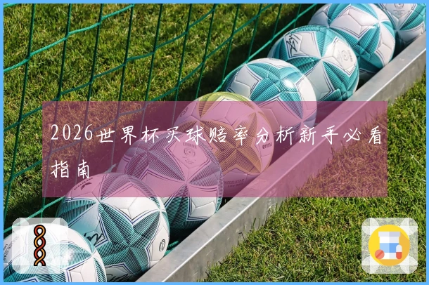 2026世界杯买球赔率分析新手必看指南